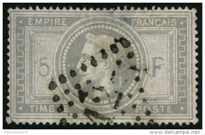 N&deg;33 5F Empire, Pelurage Au Verso, Bel Aspect - B - 1863-1870 Napoleon III With Laurels
