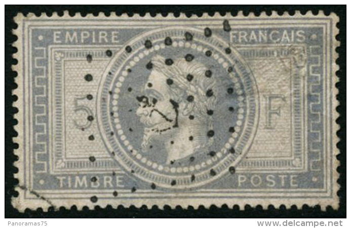 N&deg;33 5F Empire, Obl Ancre Pelurage Au Verso, Superbe Pr&eacute;sentation - TB - 1863-1870 Napoleon III Gelauwerd