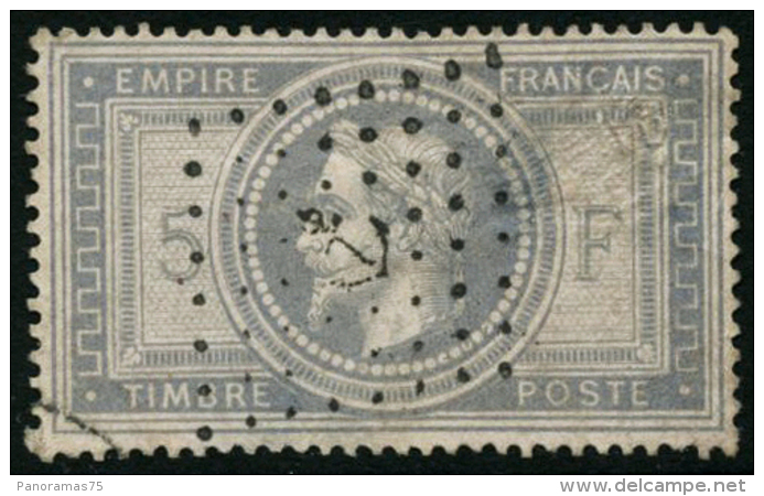 N&deg;33 5F Empire, Obl Ancre Pelurage Au Verso, Superbe Pr&eacute;sentation - TB - 1863-1870 Napoléon III. Laure