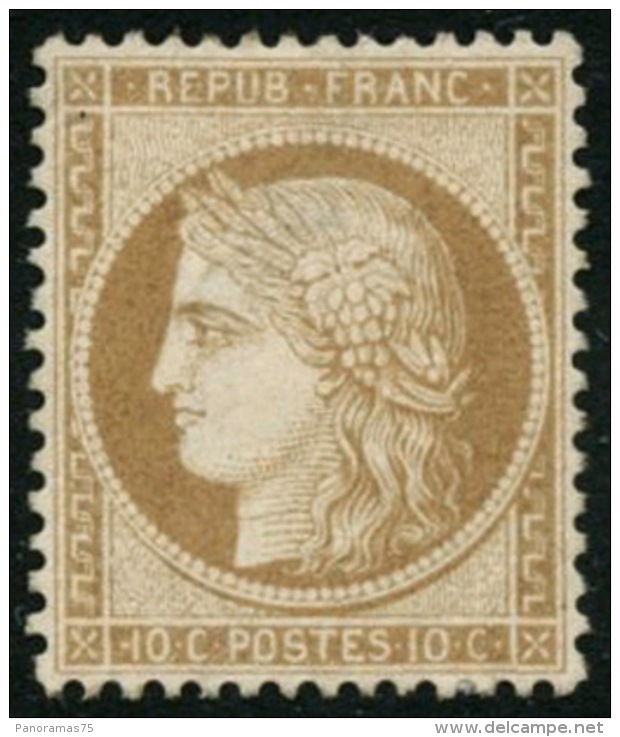 N&deg;36 10c Bistre Tr&egrave;s Bien Centr&eacute; - TB - 1870 Beleg Van Parijs