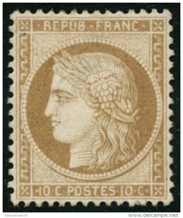 N&deg;36 10c Bistre Tr&egrave;s Bien Centr&eacute; - TB - 1870 Belagerung Von Paris