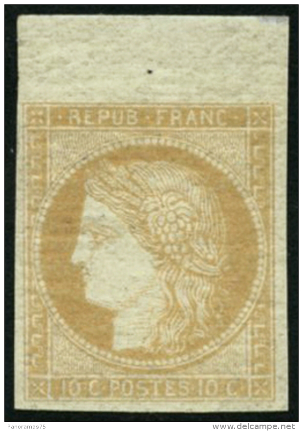 N&deg;36c 10c Bistre-jaune (granet) - TB - 1870 Belagerung Von Paris