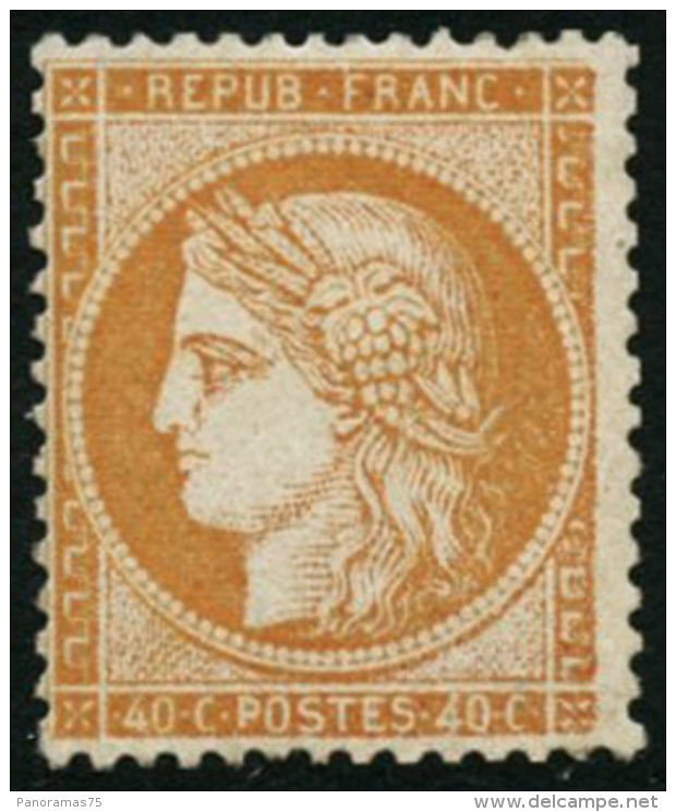 N&deg;38 40c Orange, Sign&eacute; Calves - TB - 1870 Belagerung Von Paris