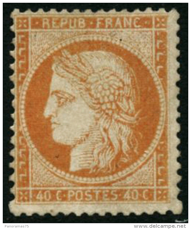 N&deg;38 40c Orange, Sign&eacute; Calves - TB - 1870 Belagerung Von Paris