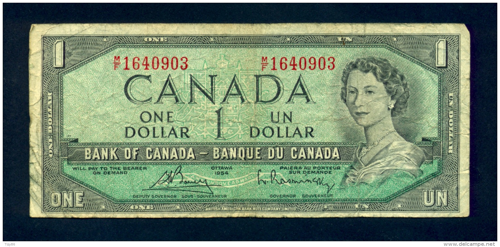 Banconota Canada 1 Dollaro 1954 - BB - Kanada