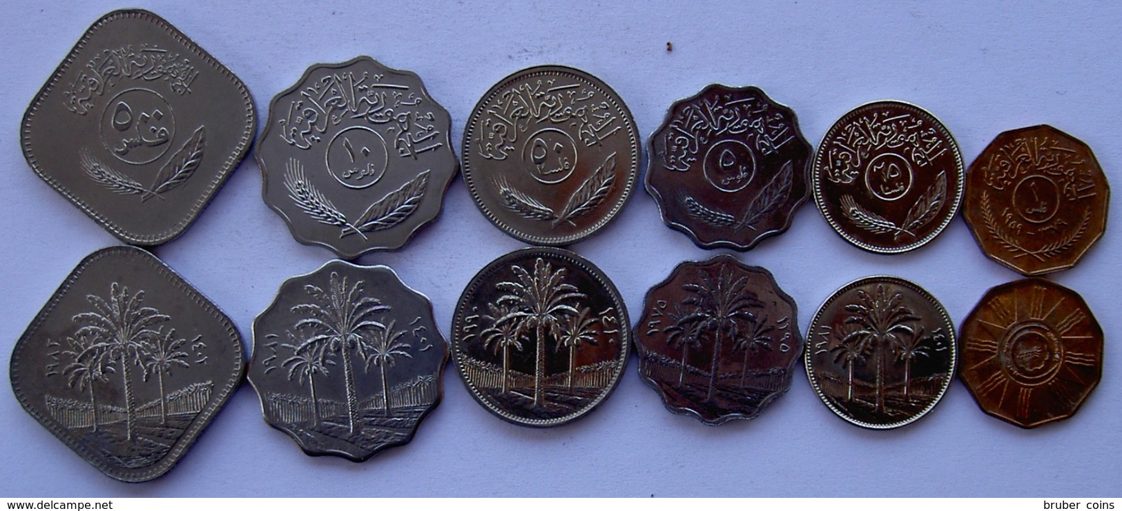 IRAQ SERIE 6 MONETE 500-50-25-10-5-1  FILS - Iran