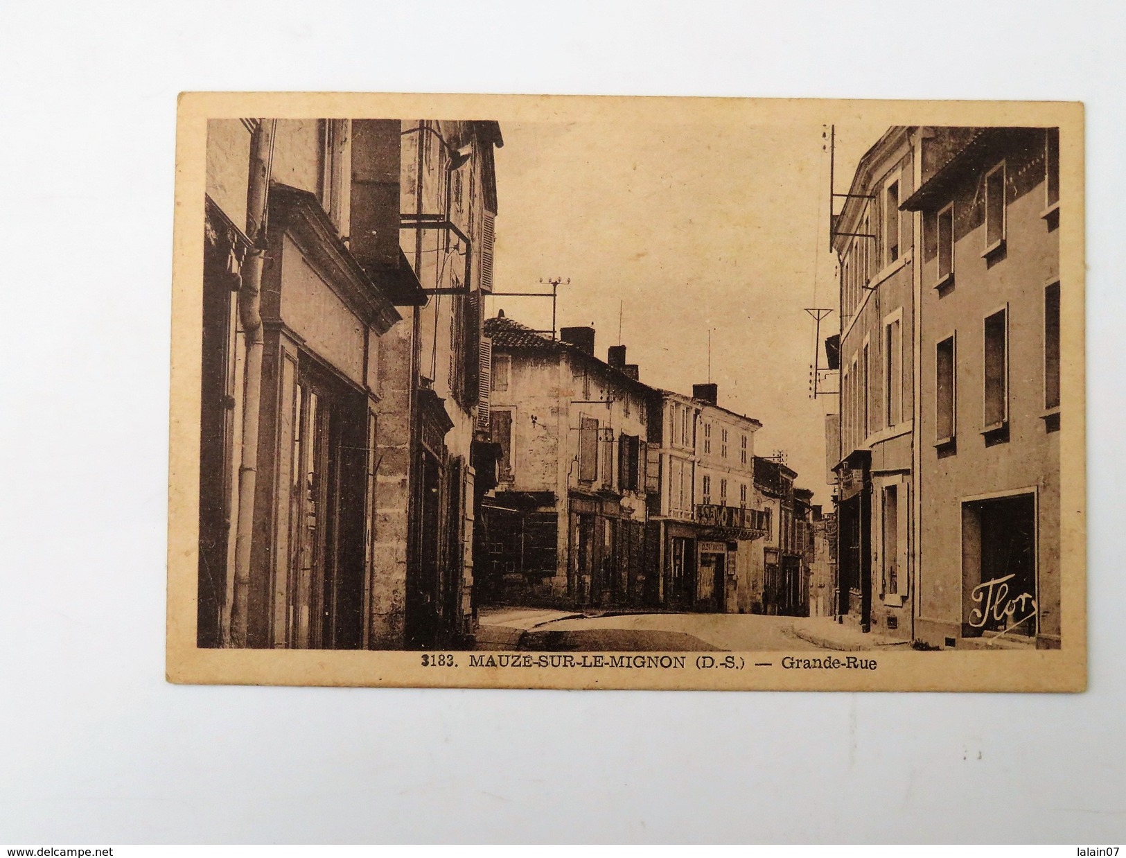 CPA 79 MAUZE-SUR-LE-MIGNON : Grande Rue,TSF Ondia, En 1947 - Mauze Sur Le Mignon