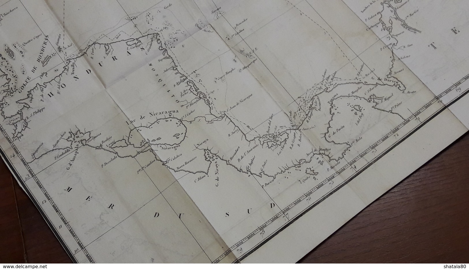 Carte des Cotes de TERRE - FERME Christophe Colomb. Avec les iles antilles et lucayes