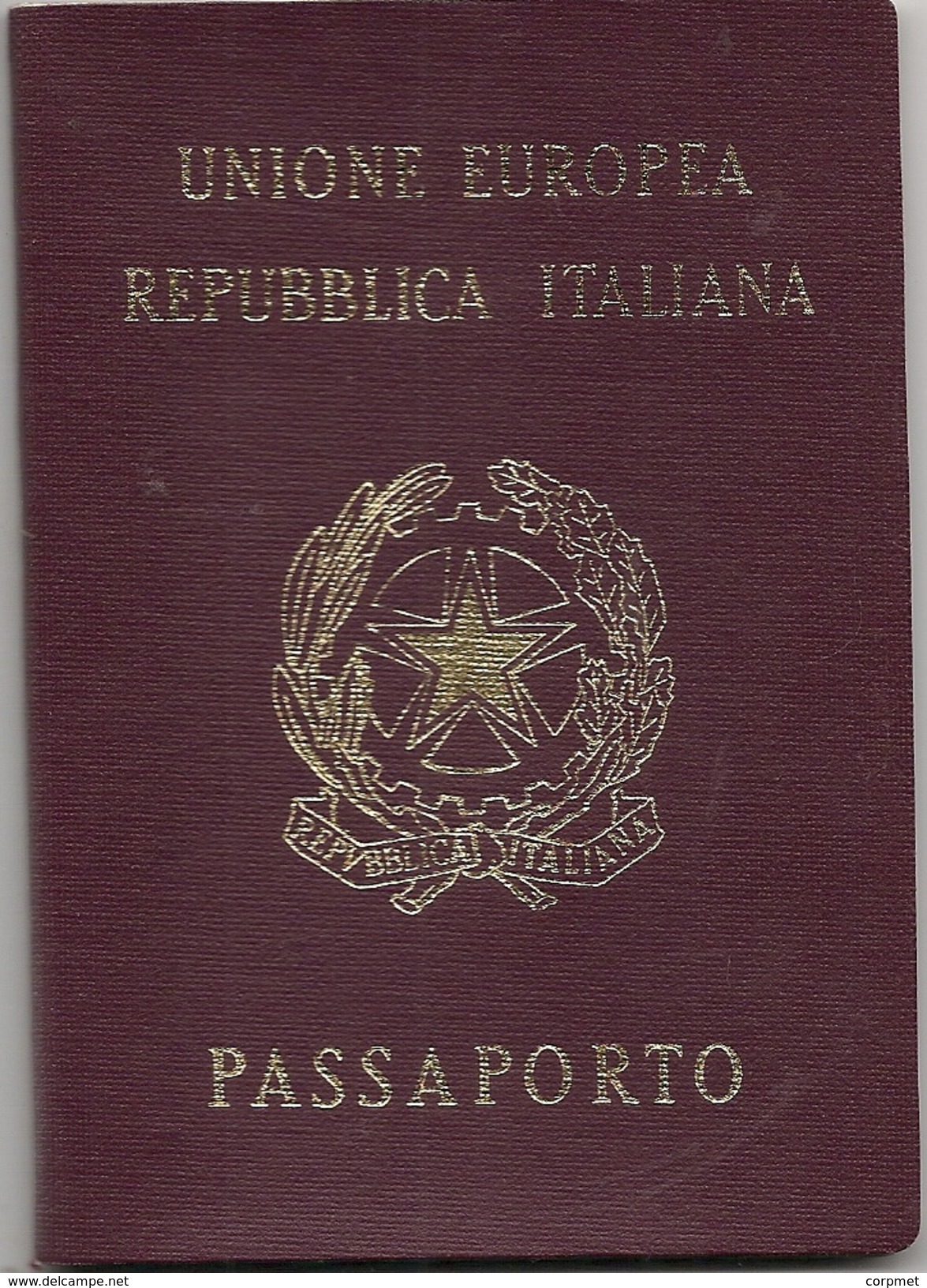 ITALIA - UNIONE EUROPEA PASSPORT - PASSEPORT - Model PRE BIOMETRIC - Issued In Buenos Aires Consulate - Never USED - Historische Dokumente