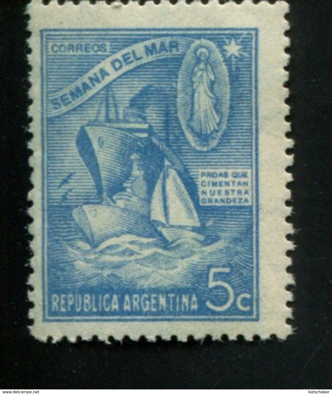 426519430 ARGENTINIE DB 1944 POSTFRIS MINTNEVER HINGED POSTFRISH EINWANDFREI NEUF YVERT 437 - Neufs