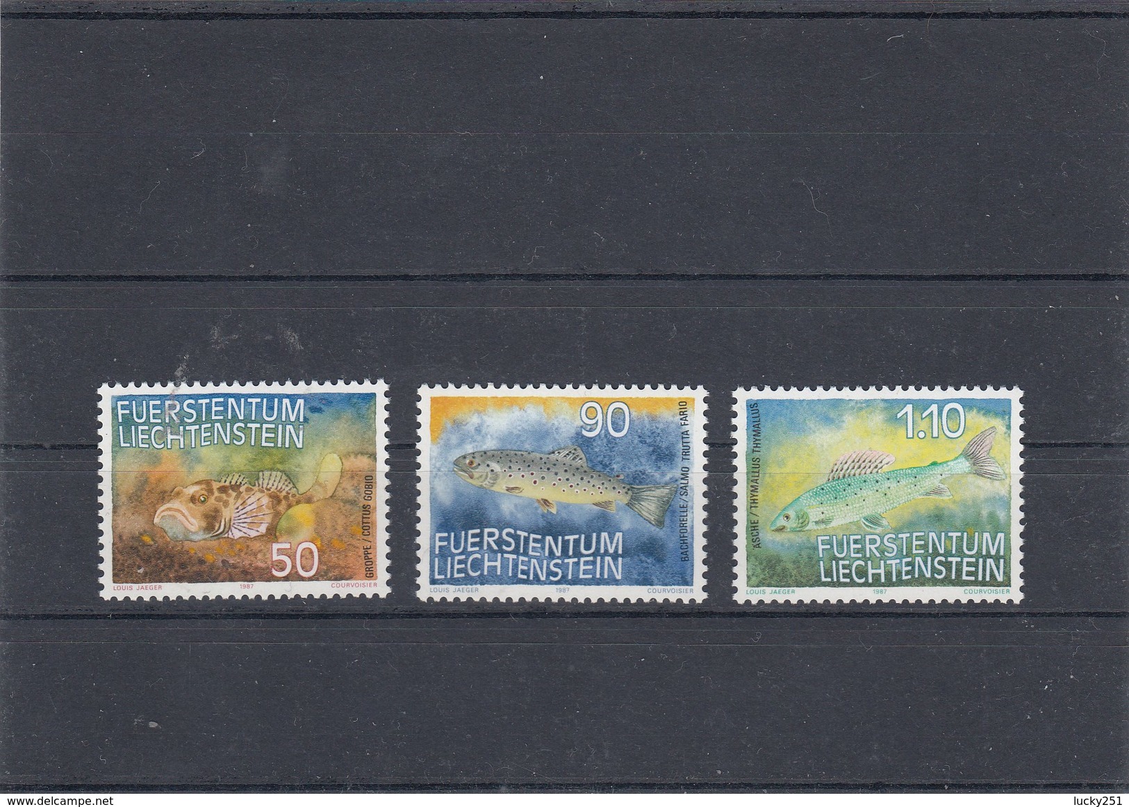 Liechtenstein - Poissons Divers - Neufs** - Année 1987 - Y.T. 863/865 - Ungebraucht