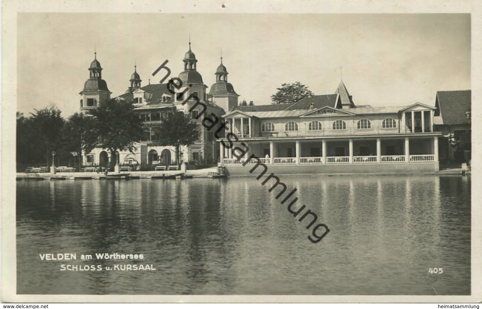 Velden - Schloss Und Kursaal - Foto-AK - Verlag Franz Schilcher Klagenfurt - Gel. 1928 - Velden