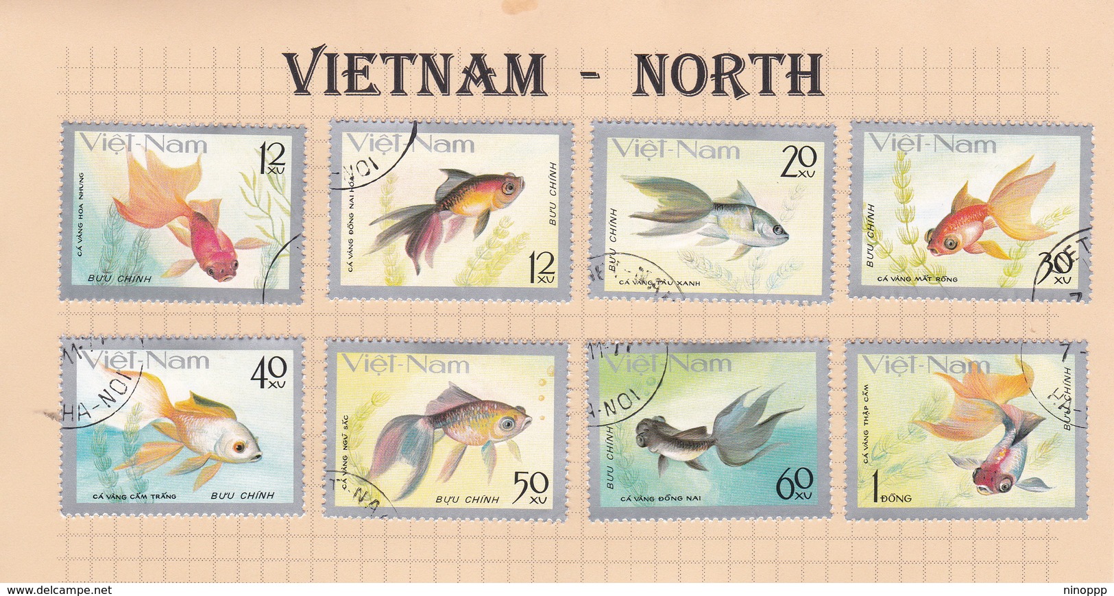 Vietnam 172-179 1977 Fishes Used Set - Viêt-Nam