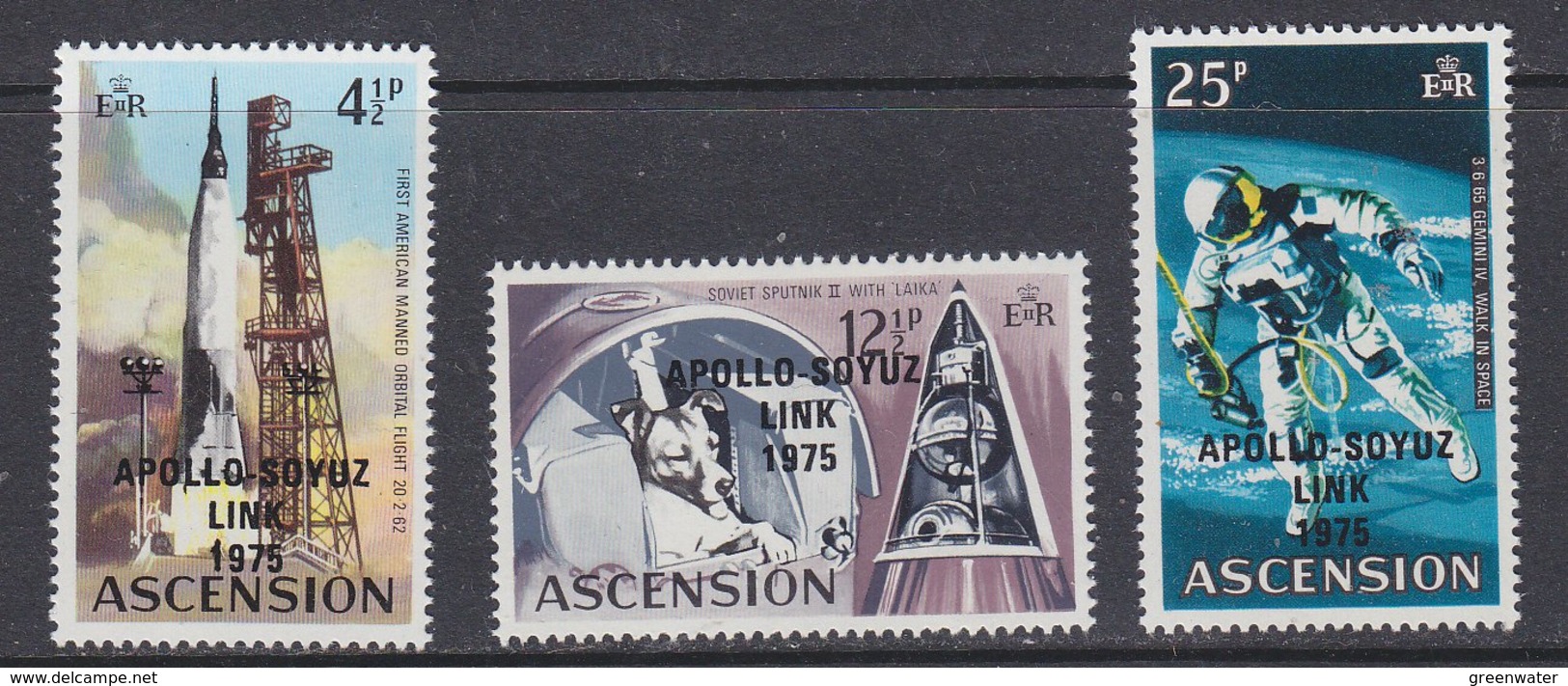 Ascension 1975 Soyuz/Apollo 3v ** Mnh (34722D) - América Del Norte