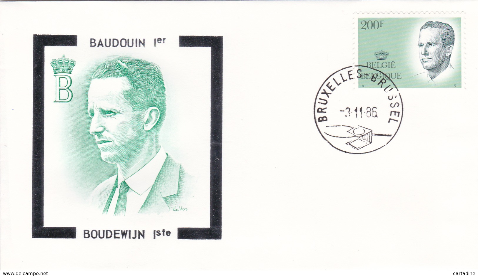 BAUDOUIN 1er - FDC   Timbre N° 2236 - Sur Enveloppe - 1981-1990