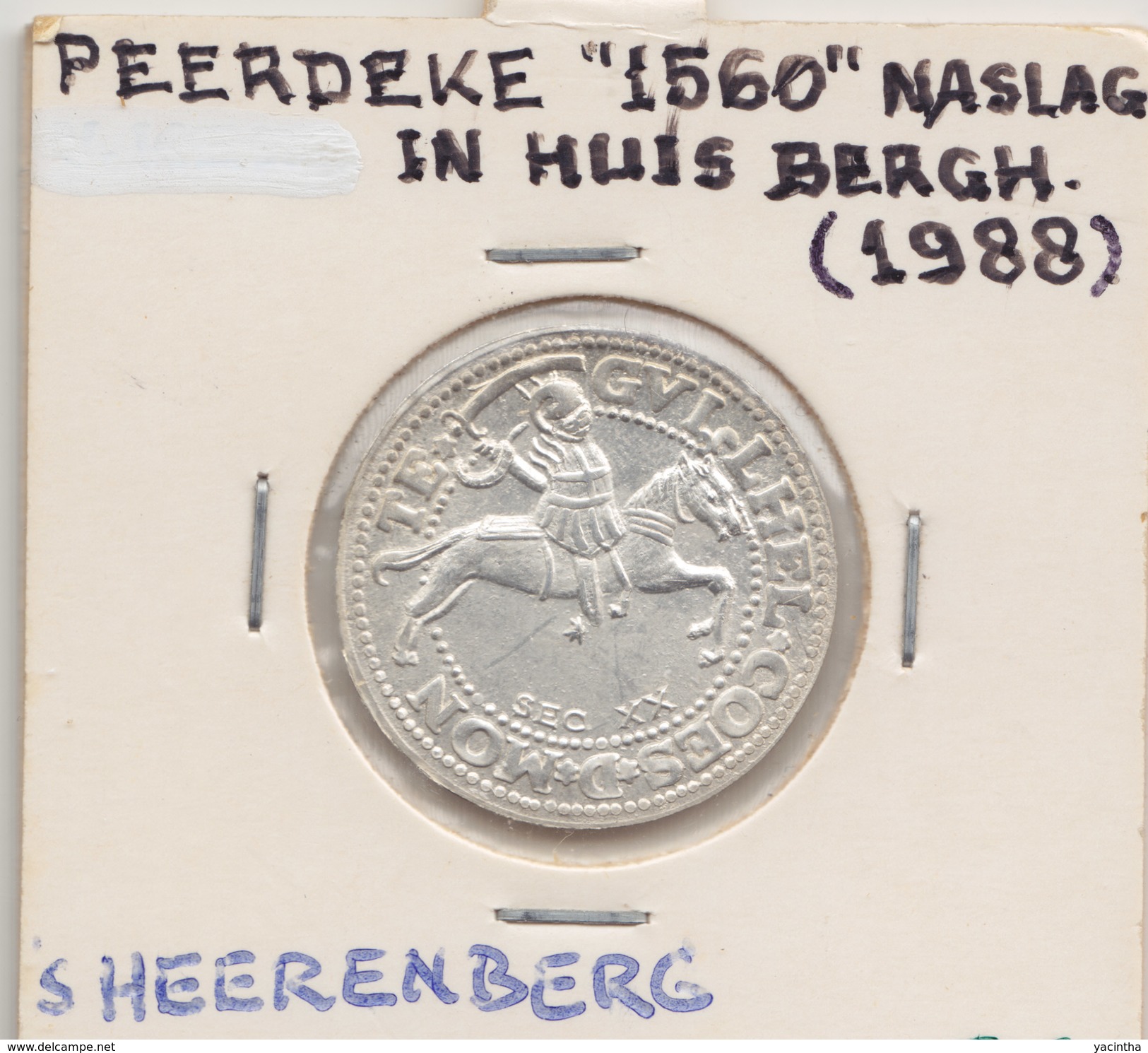 @Y@    "Heerenberg  "t Peerdeke 1988  Naslag 1560  In Hun Eigen Munthuis.        (4546) - Souvenirmunten (elongated Coins)