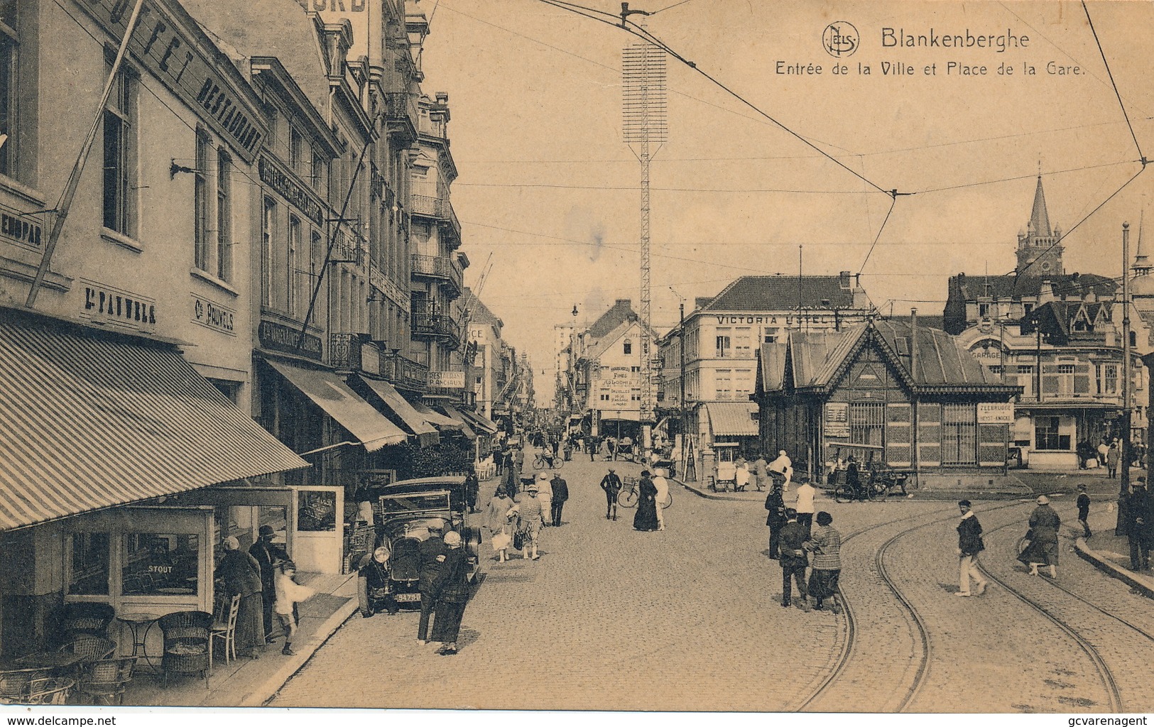 BLANKENBERGE = ENTREE DE LA VILLE ET PLACE DE LA GARE - Blankenberge