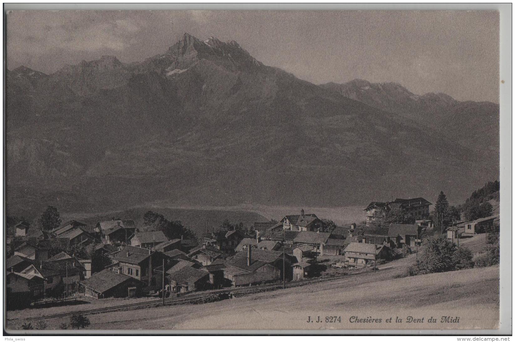 Chesieres Et La Dent Du Midi - Photo: Jullien Freres No. 8274 - Autres & Non Classés