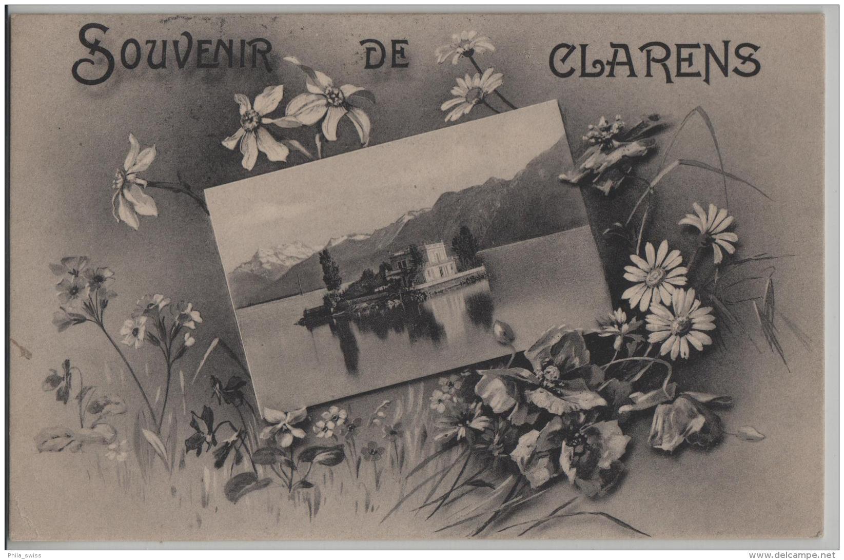 Souvenir De Clarens - Cachet: Montreux - Photo: Timothee Jacot - Autres & Non Classés
