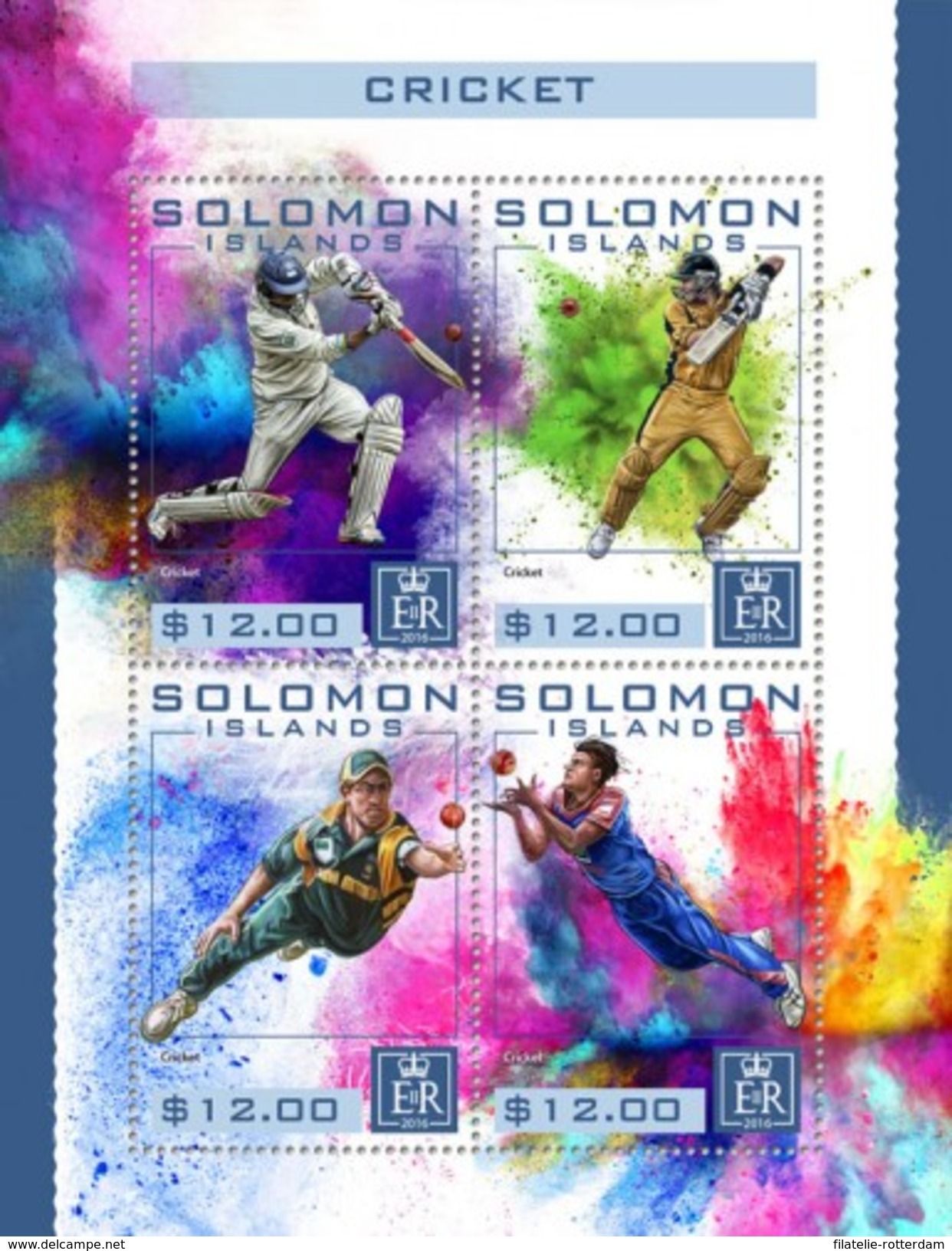 Solomon Eilanden - Postfris / MNH - Sheet Cricket 2016 - Solomoneilanden (1978-...)