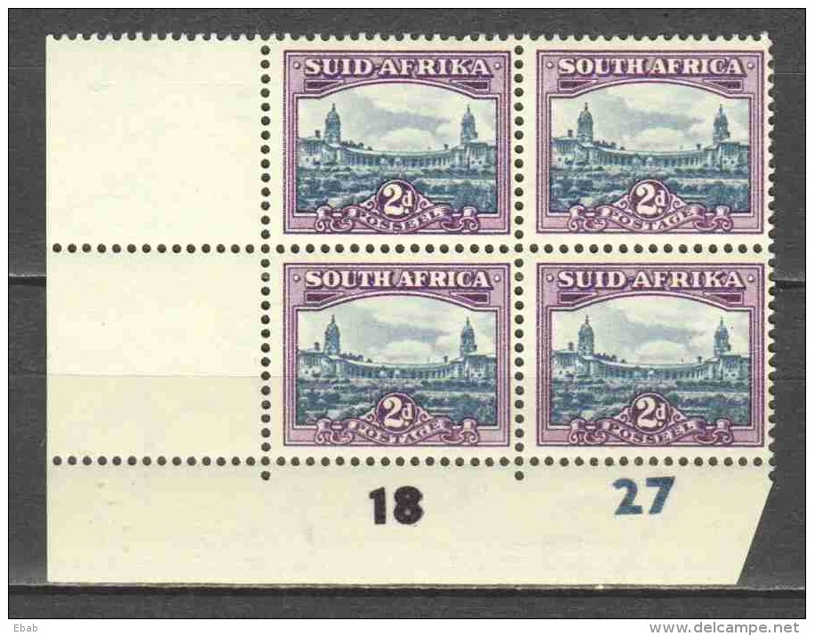 South Africa 1945 Mi 173a-174a Double Pair MNH - Nuevos