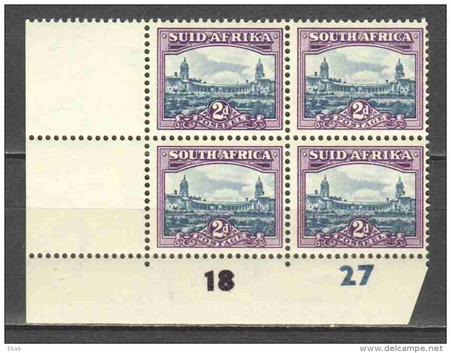 South Africa 1945 Mi 173a-174a Double Pair MNH - Ungebraucht