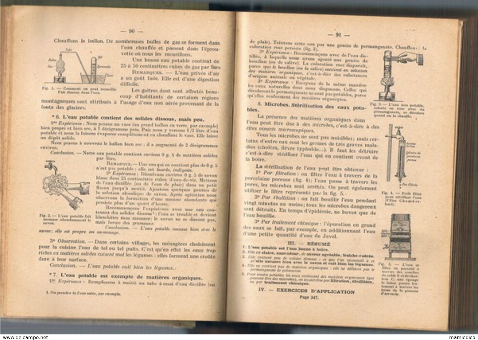1930 Cours Supérieur " LES SCIENCES PAR L'OBSERVATION ET L'EXPERIENCE" 376 Pages. 6 Scans - 12-18 Ans