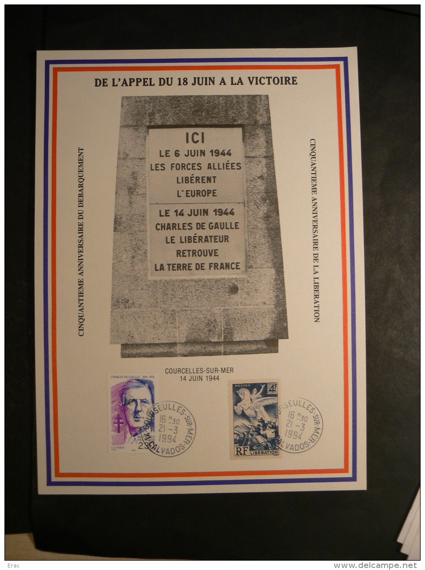 Lot De Gaulle, Libération, Déportés, Résistants - Ensemble timbres, feuillets et documents - 28 photos