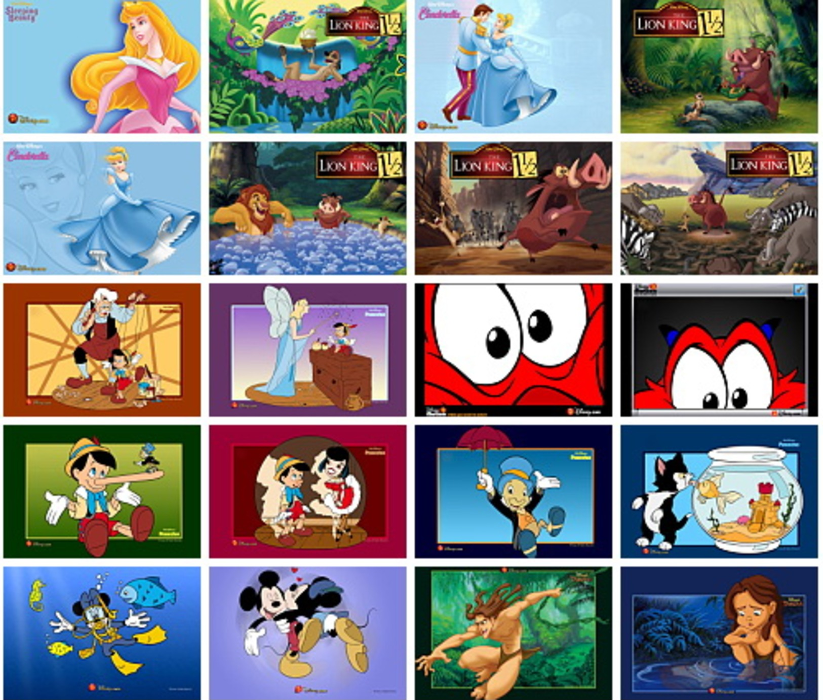 20 Postcards Of   Disney Anime Dog Duck,  Postkarte Cart - Disneyworld