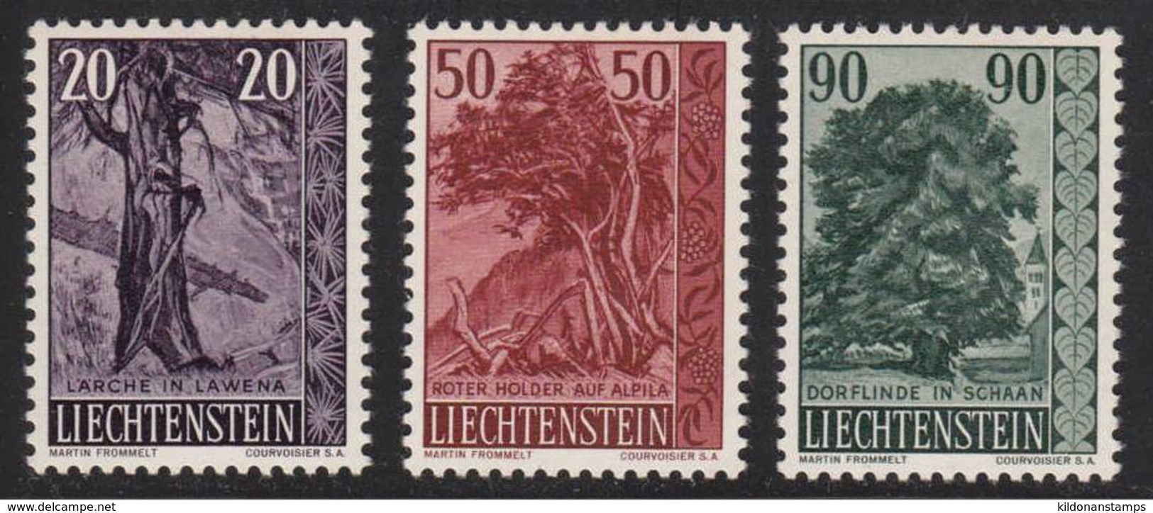 Liechtenstein 1959 Mint Mounted, Sc# 332-334 - Ungebraucht