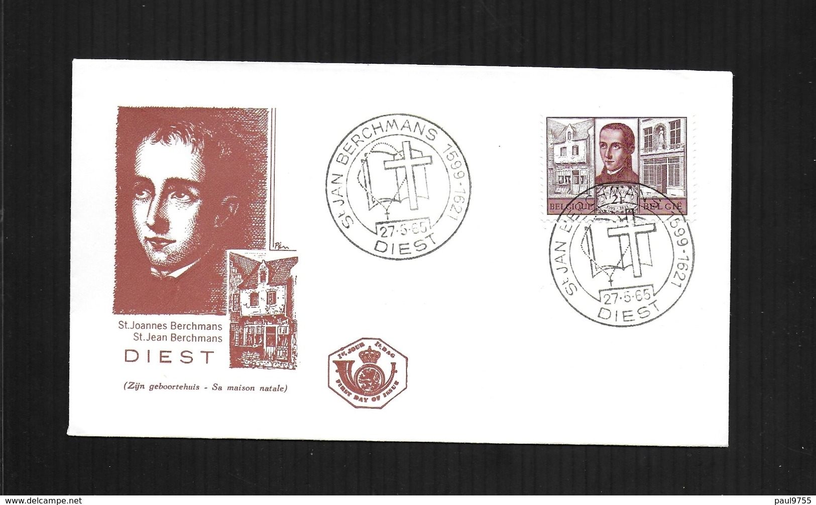 BELGIQUE 27/05/1965 FDC COB 1335 DIEST-COLLEGE ST JEAN BERCHMANS - 1961-1970