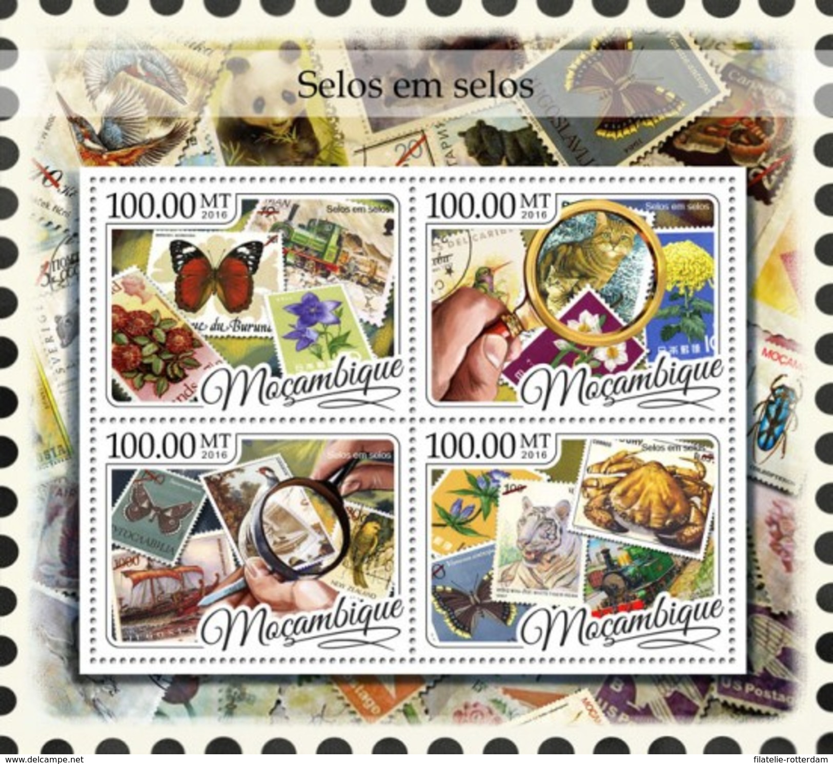 Mozambique - Postfris / MNH - Sheet Stamps On Stamps 2016 - Mozambico