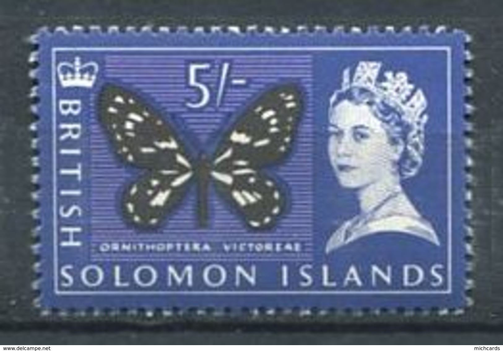 190 SALOMON 1965 - Yvert 122 - Papillon - Neuf ** (MNH) Sans Trace De Charnière - Salomonseilanden (...-1978)