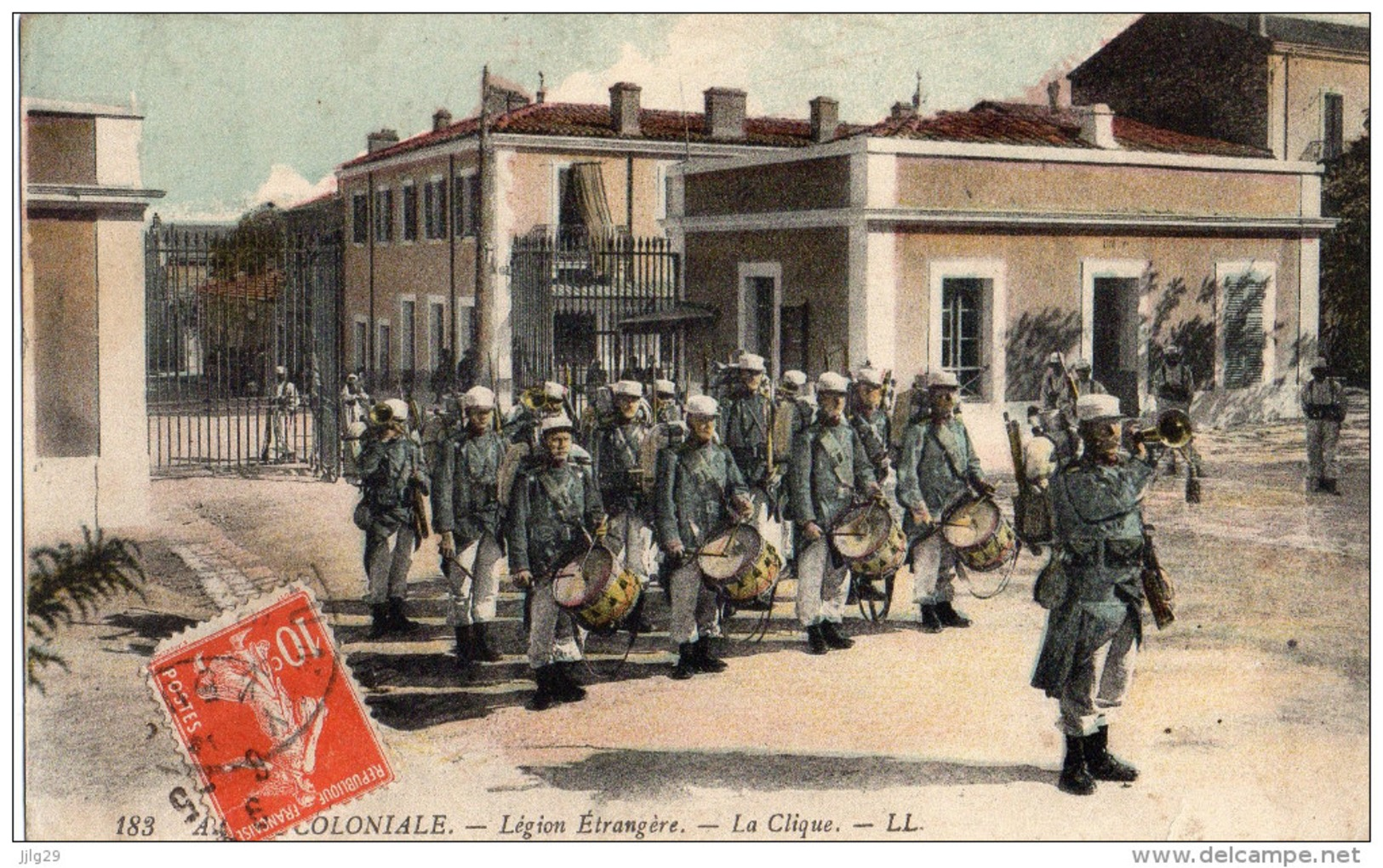 Militaria, Carte Légion Étrangère, Armée Coloniale , La Clique, écrite - Autres & Non Classés