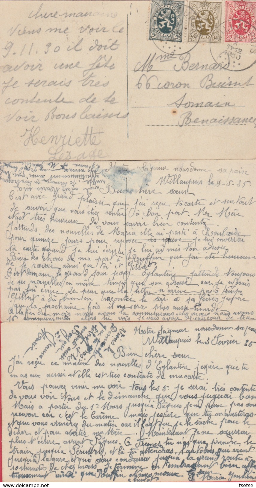 Leuze - Couvent De Willaupuis - 3 Cartes Postales ( Voir Verso ) - Leuze-en-Hainaut