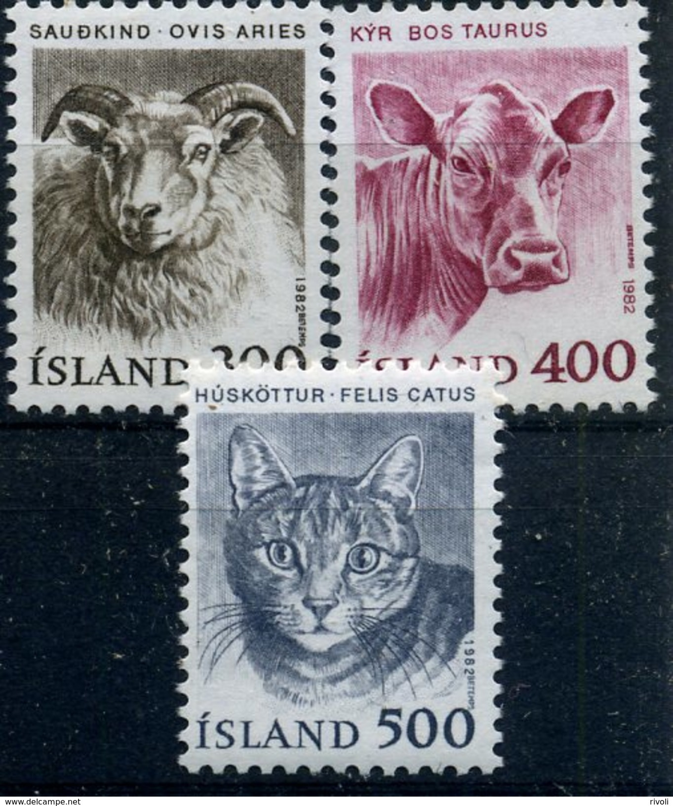 ISLANDE 1982 N° YVERT 533-534-535 LUXE ** - Nuevos