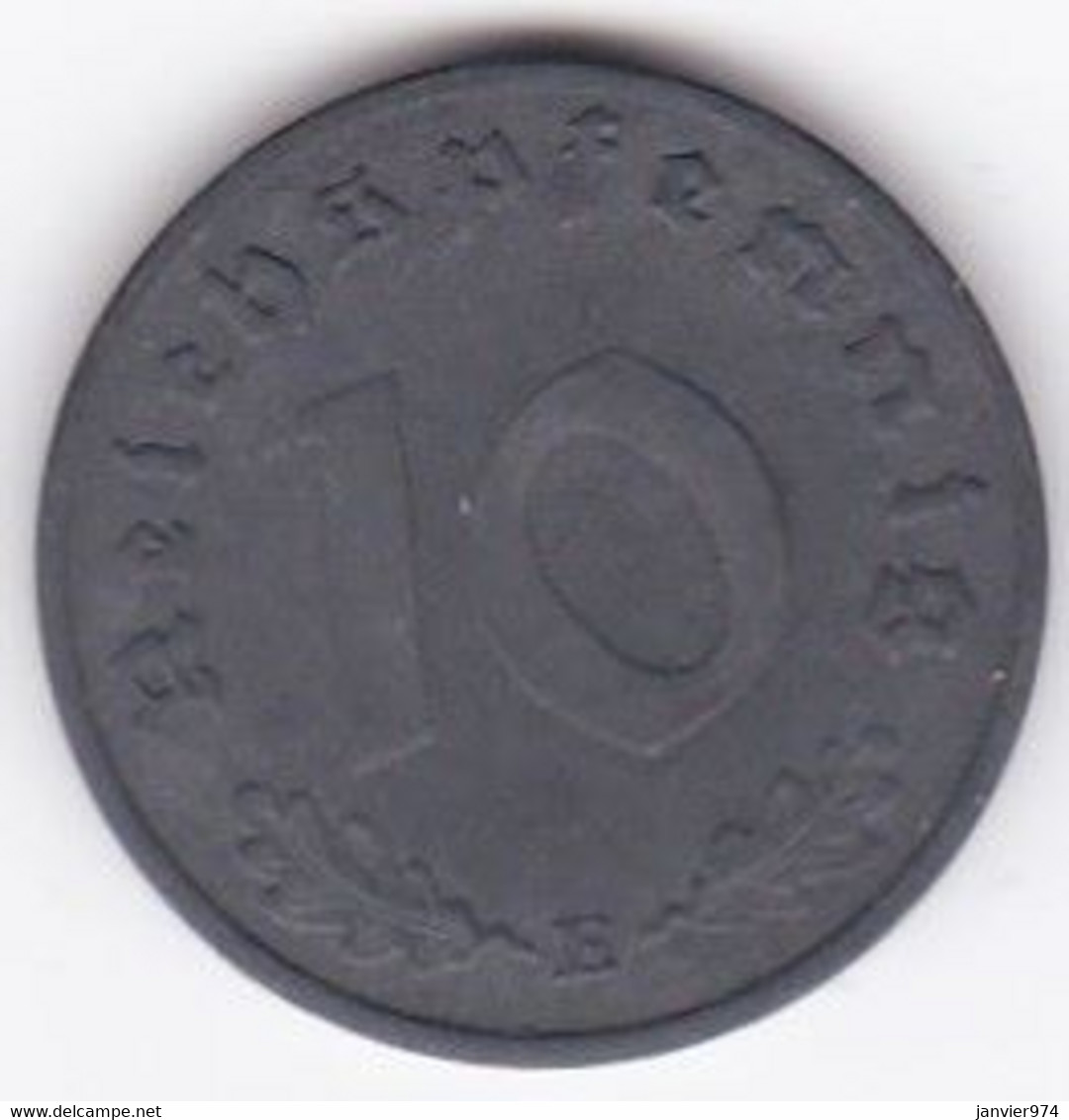 10 Reichspfennig 1940 E MULDENHUTTEN En Zinc - 5 Reichspfennig