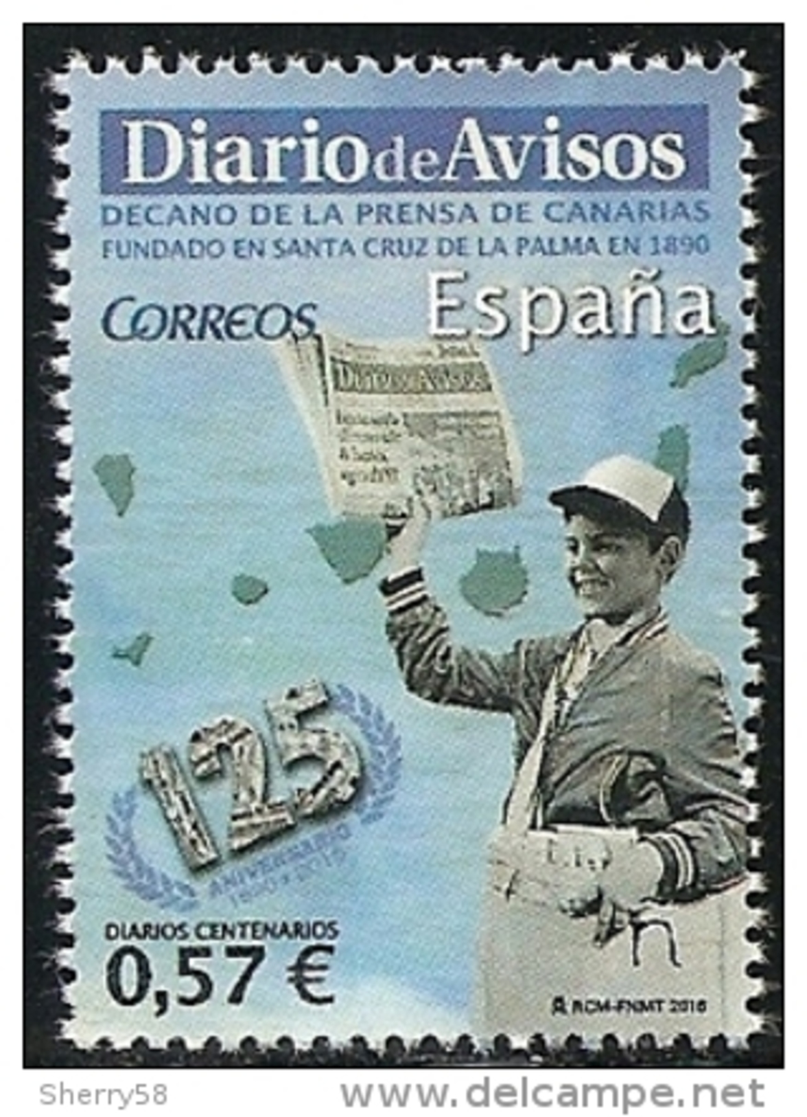 2016-ED. 5028 SERIE COMPLETA-Diarios Centenarios. Diario De Avisos- NUEVO - Unused Stamps