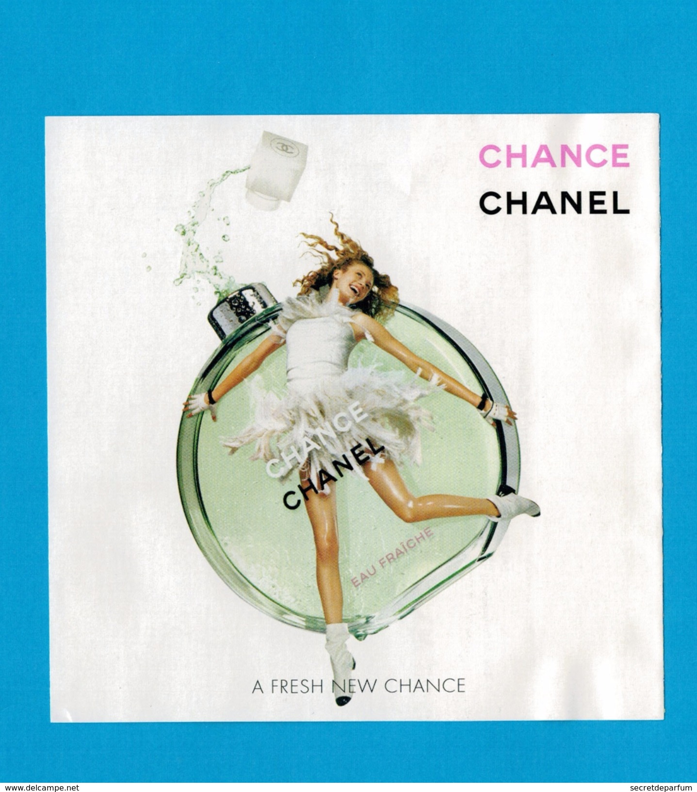 Modern (from 1961) - cartes parfumées Carte CHANEL CHANCE EAU FRAICHE de  CHANEL A RABAT AMÉRICAINE