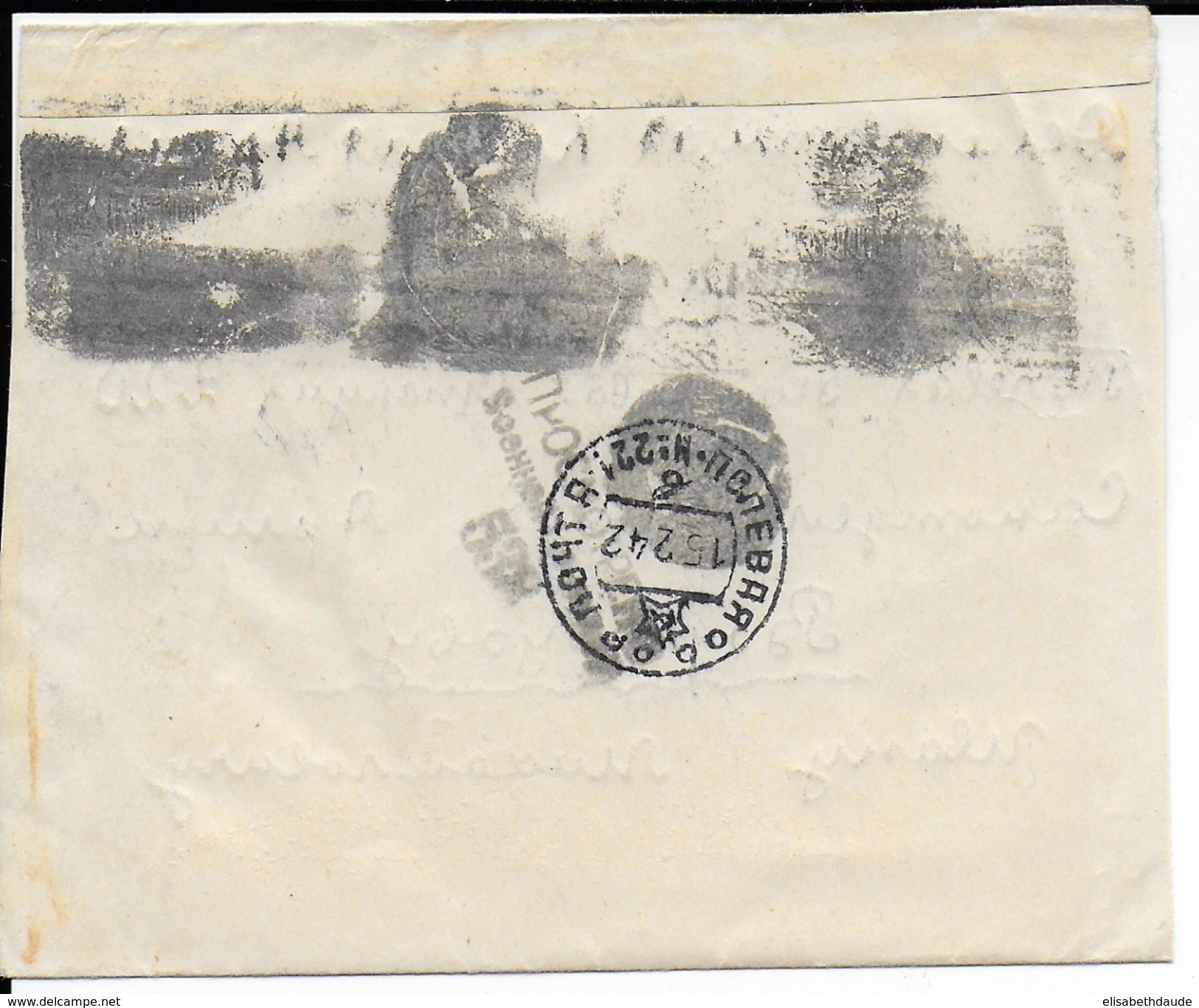 URSS - 1942 - ENVELOPPE CENSUREE De La STATION De CAMPAGNE N°220 - BUREAU De SANTE De L'ETAT MAJOR - FELDPOST N°221 - Cartas & Documentos