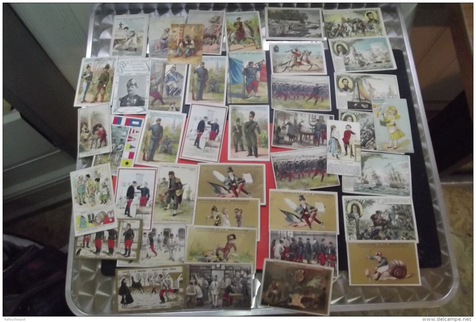 Lot 40 Chromos  Chicoree Duroyon Ramette Cambrai Themes Differents - Duroyon & Ramette