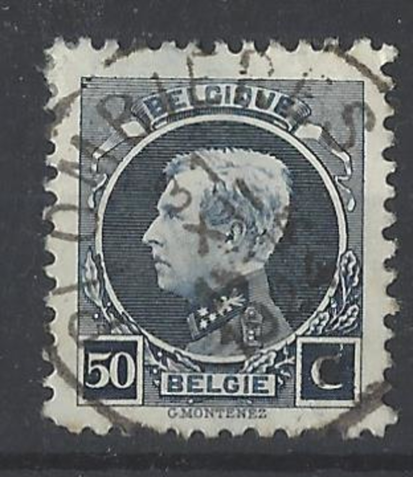 Nr 187 Centraal Gestempeld - 1921-1925 Kleine Montenez