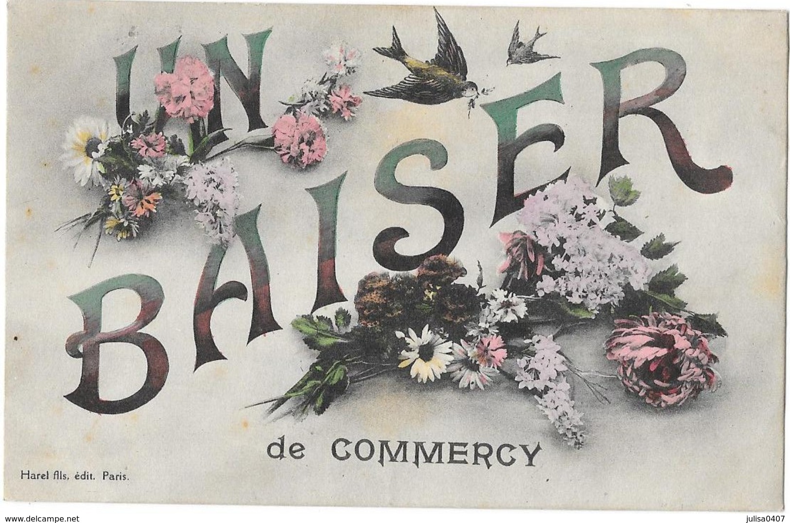 COMMERCY (55) Carte Fantaisie Baiser De - Commercy