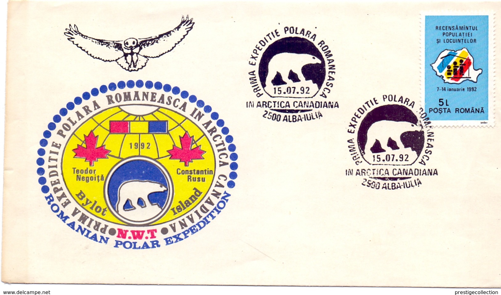 POLAR ,EXPEDITION CANADA 1992 ROMANEASCA   (GEN170162) - Isole