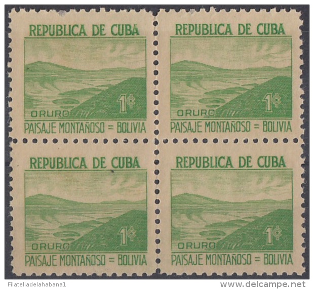 1937-296 CUBA REPUBLICA. 1937 1c. Ed.306 BOLIVIA. ESCRITORES Y ARTISTAS. WRITTER AND ARTIST MNH. - Ongebruikt