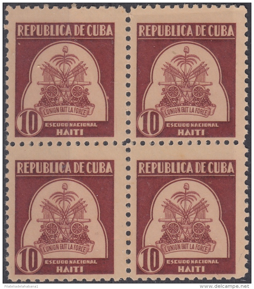 1937-310 CUBA REPUBLICA. 1937 10c. Ed.317 HAITI. ESCRITORES Y ARTISTAS. WRITTER AND ARTIST MNH. - Unused Stamps