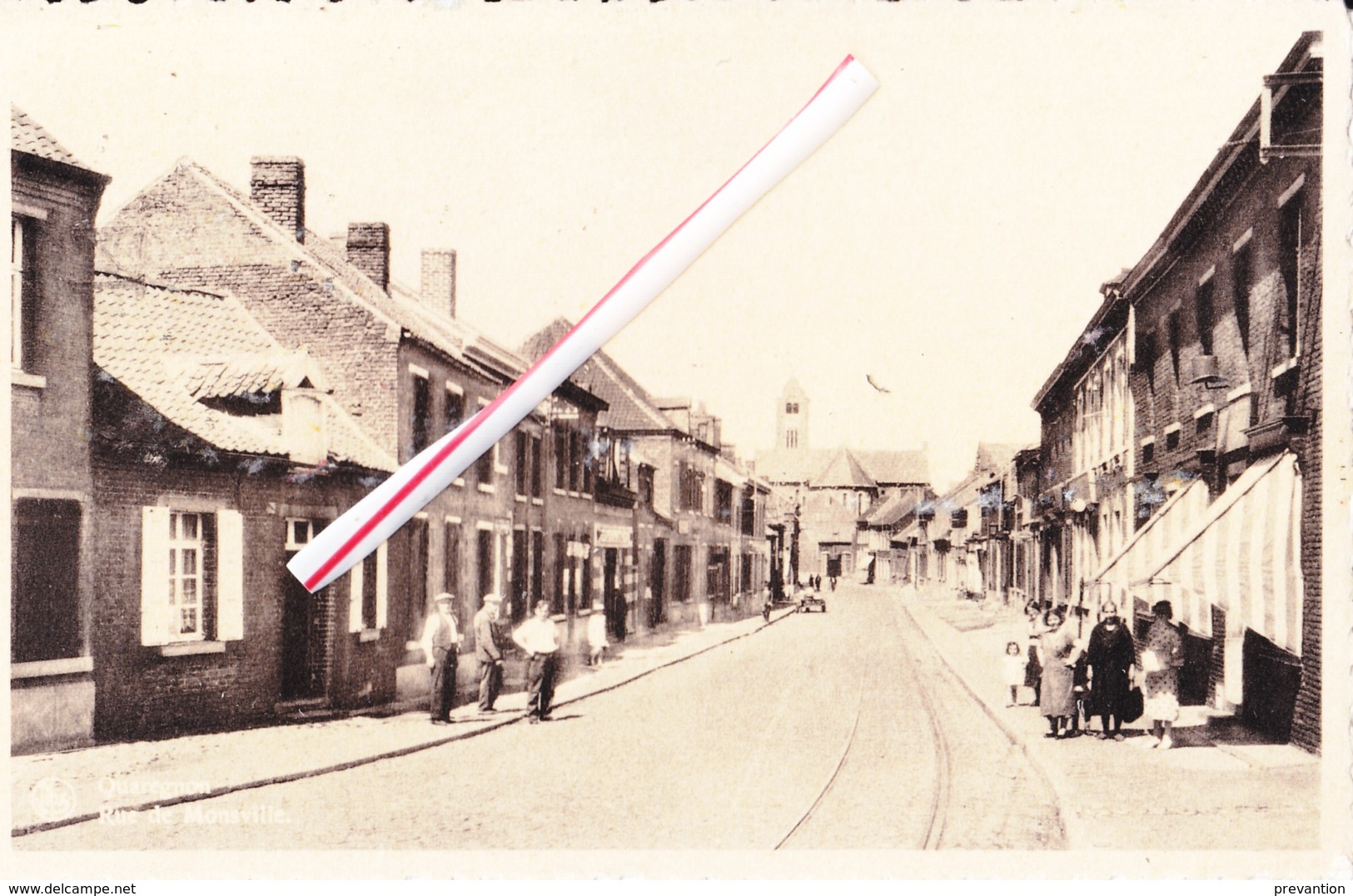 QUAREGNON - Rue De Monsville - Carte Animée (voir Scans) - Quaregnon