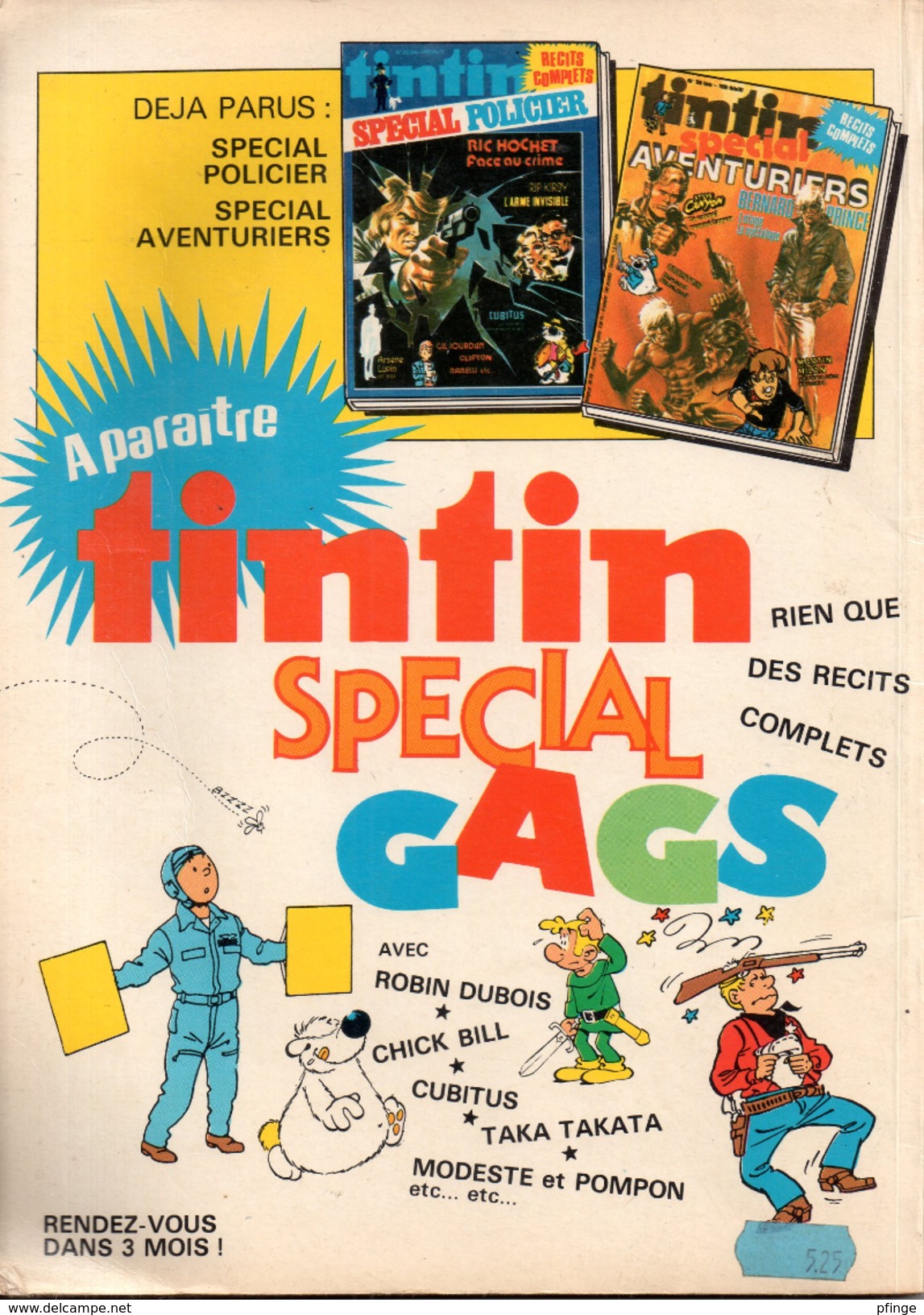 Tintin Spécial N° 3 - Records, 1978 - Tintin