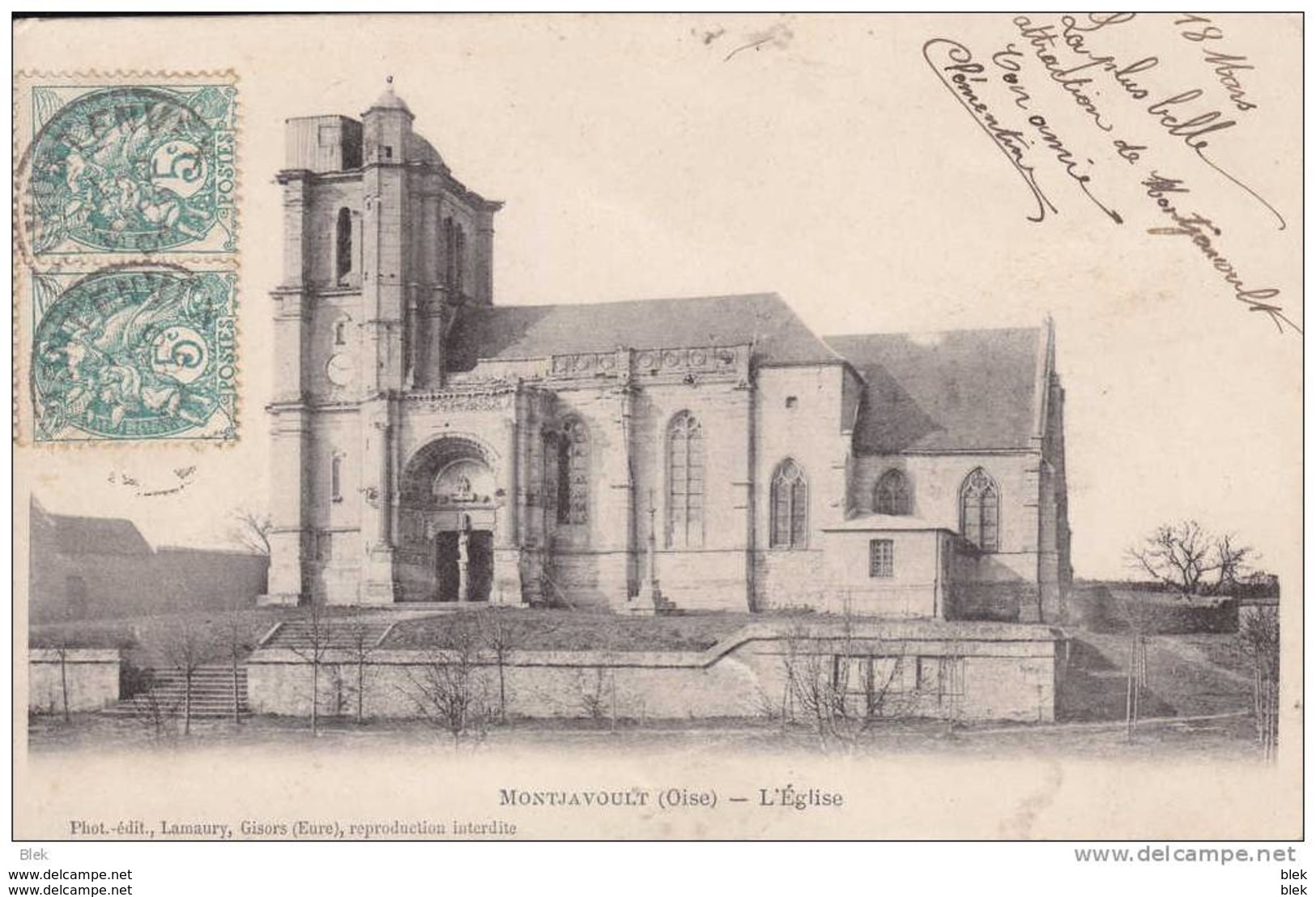 60. Oise : Montjavoult  :  L ´ église . - Montjavoult