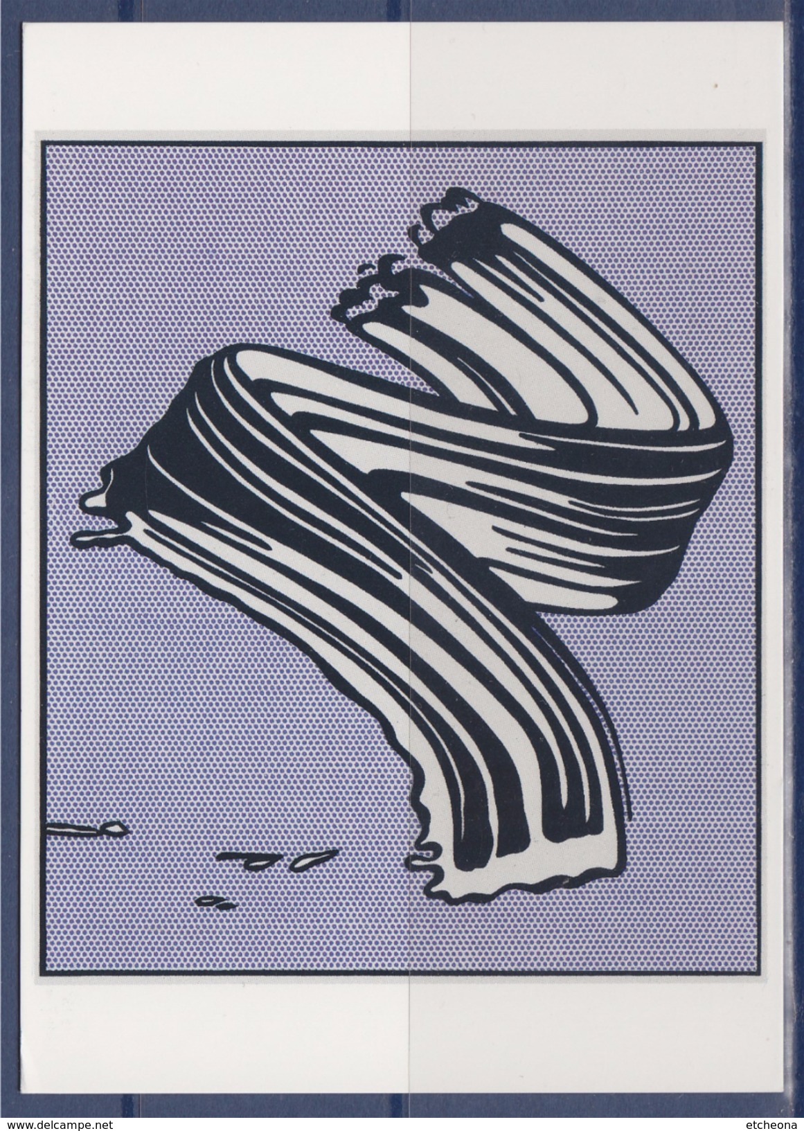 Roy Lichtenstein Carte Postale "White Brushstroke" 1965 "Coup De Pinceau Blanc" - Peintures & Tableaux